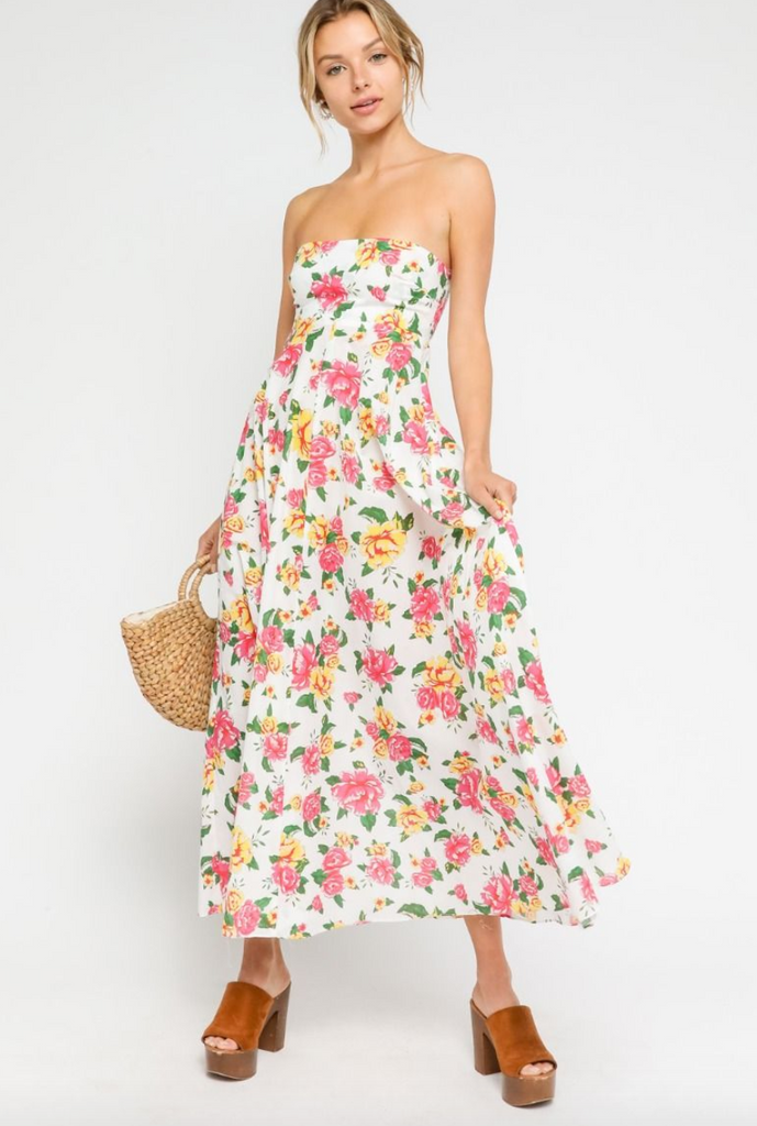 Strapless Floral