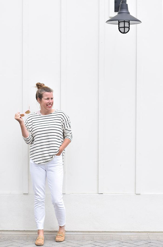 Striped Top and Sunday Brunch