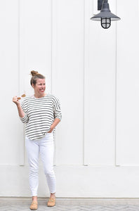 Striped Top and Sunday Brunch