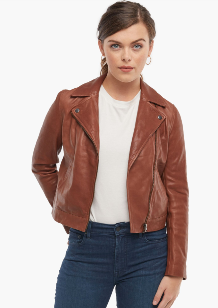 major MaHA! leather jacket brown