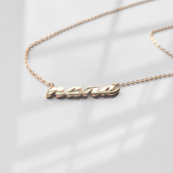 Grandma Script Necklace