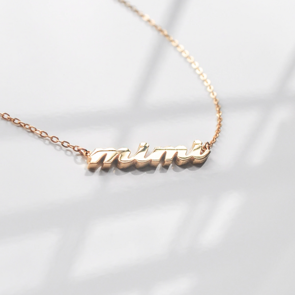 Grandma Script Necklace