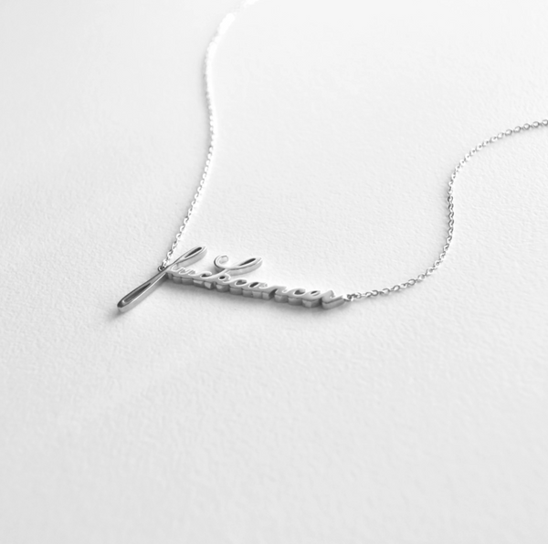 Fuck Cancer Script Necklace